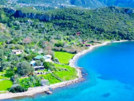 Marmaris Söğüt Dorf 378M2 Geeignet Für Investitionen Am Meer 378M2 Feld Zu Verkaufen